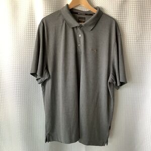 Greg Norman Polo Mens XXL Gray Tasso Elba Play Dry Short Sleeve Golf Shirt